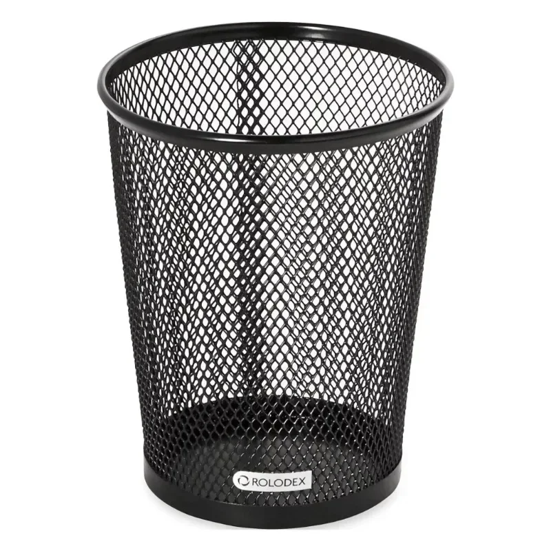 Rolodex Nestable Jumbo Wire Mesh Pencil Cup, 4 3/8 dia. x 5 2/5, Black