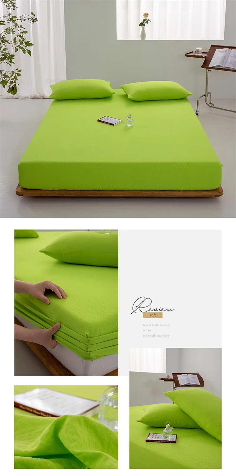 Soft Cotton Fitted Sheet Single Double King Queen Size Mattress Cover with Elastic Band Bed Sheet Bed Linens 100/120/150/180/200