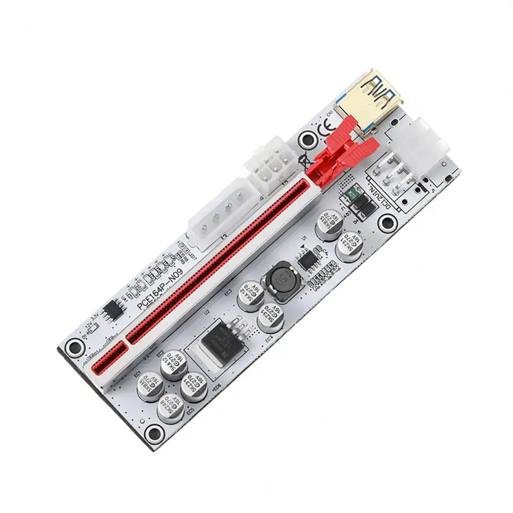 금속 솔리드 캐패시터 기술 어댑터 카드, 전문 GPU Pci-e 라이저, 채굴용 Eth Btc용 1x ~ 16x 연장 케이블
