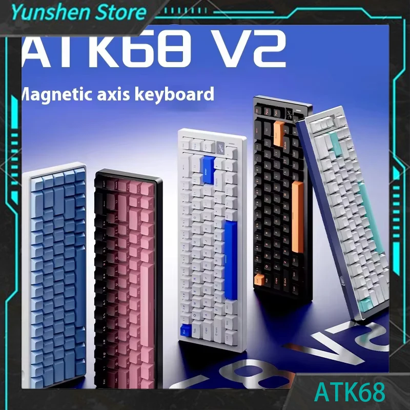 Atk68 V2 Magnetic Switch Mechanical Keyboard 8k Gaming Keyboard Customized Aluminium Alloy Keyboard Valorant Pc Accessories Gift