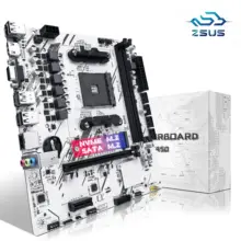 Zsus b450 placa-mãe processador amd memória ddr4 de canal duplo am4 placa-mãe m.2 nvme (supporta ryzen 5500 5600 5600g cpu)