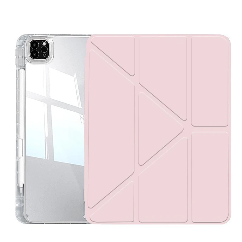 High-Transparency Acrylic Magnetic Case For IPad With Pen Slot, Anti-Bending,  Air 5 And 9th