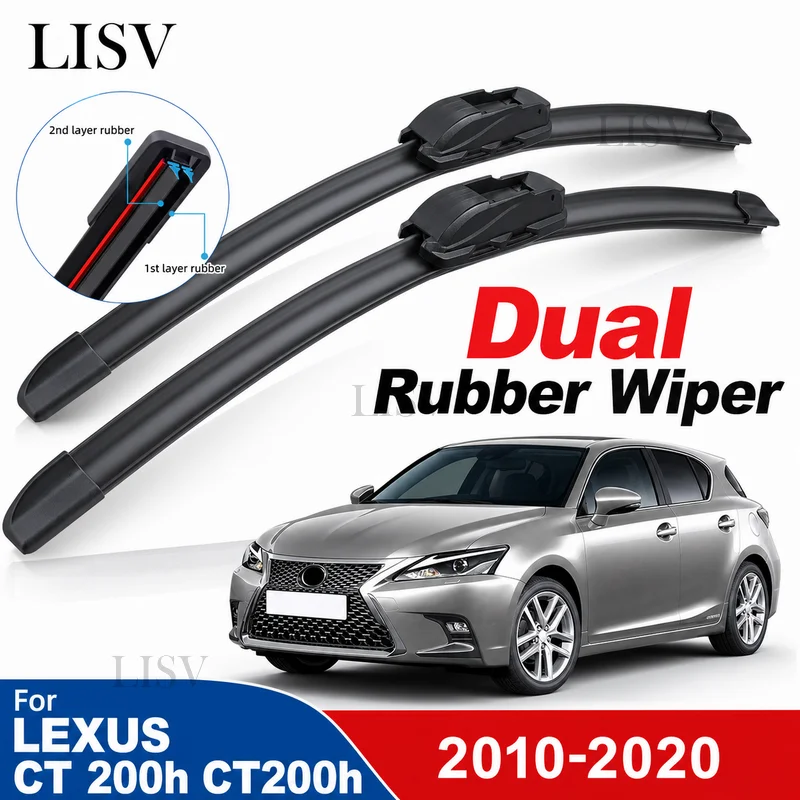 Car Wiper Blades For LEXUS CT 200h CT200h 2010-2020 Front Windshield Wipers 2014 2015 2016 2017 2018 2019 Goods Accessories