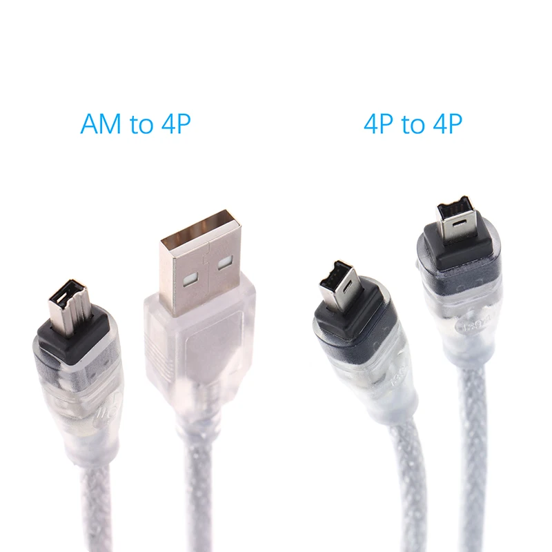 USB ذكر إلى Firewire IEEE 1394 4 دبوس ذكر iLink سلك محول firewire 1394 كابل ل DCR-TRV75E كابل كاميرا DV طابعة الماسح الضوئي