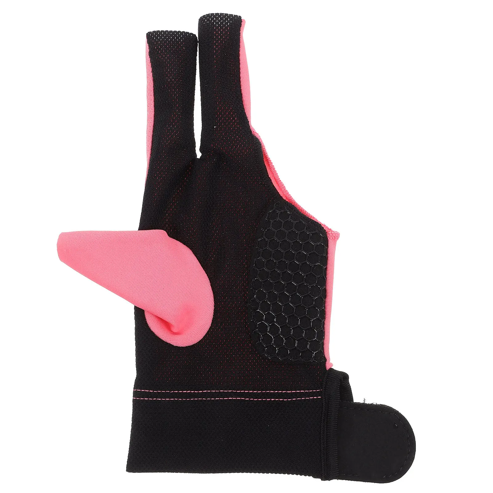 

3 Finger Billiard Glove Anti Slip Comfortable Wear Snooker Training Left Hand Portable Size Pool Accessory Gaming Sport