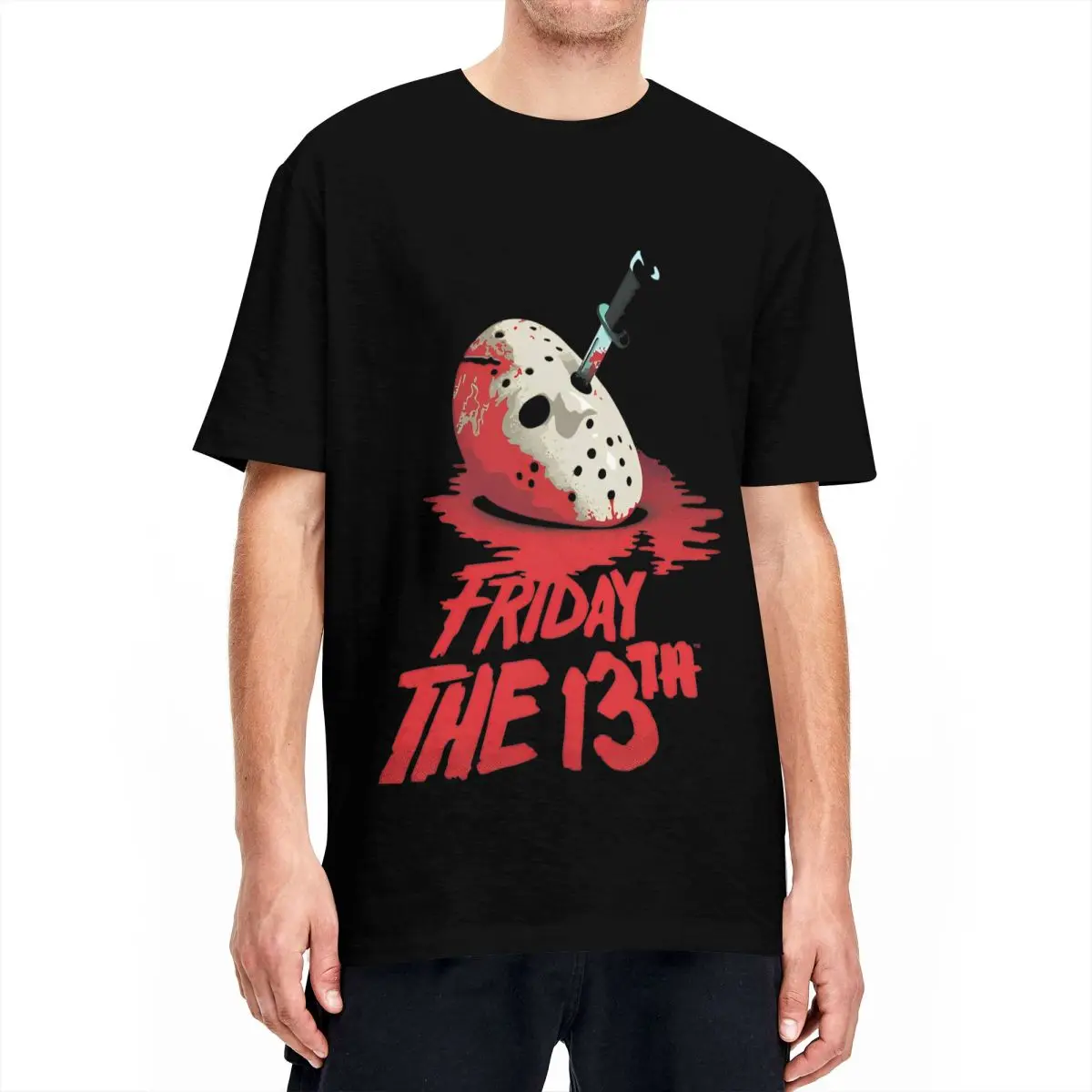 Jason Voorhees Friday 13th Horror Movie T Shirts Men Women\'s 100% Cotton Novelty T-Shirt Crew Neck Tees Clothing Birthday Gift