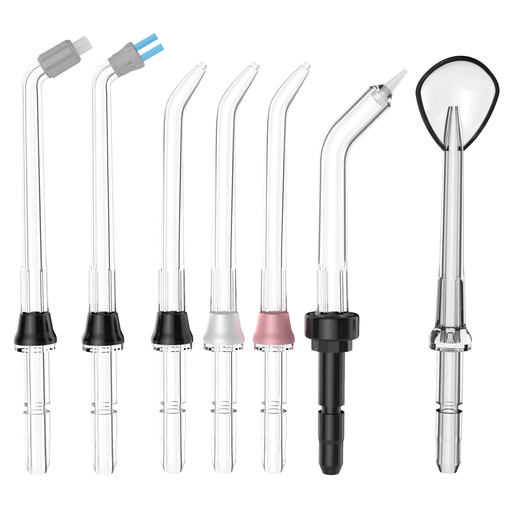 Fairywill Oral Irrigator Water Flosser Dental Electric 600ML WaterTank 10 Level 8 Jet Tips untuk Behel Teeth Cleaner untuk Keluarga