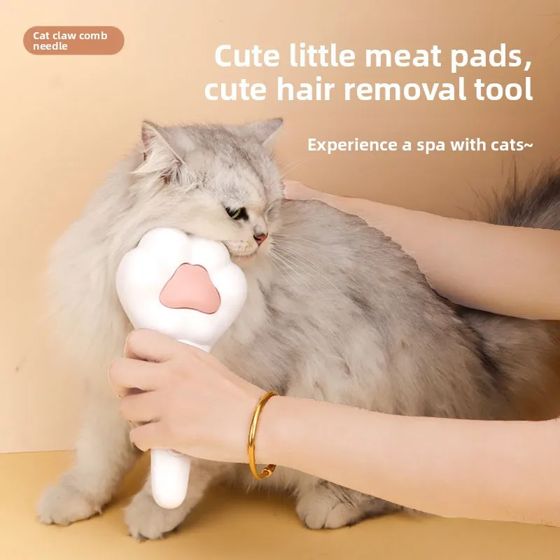 

Pet Massage One-Button Hair Removal Brush Special Grooming Comb for Dogs to Remove Loose Hair Needle Comb for Cats