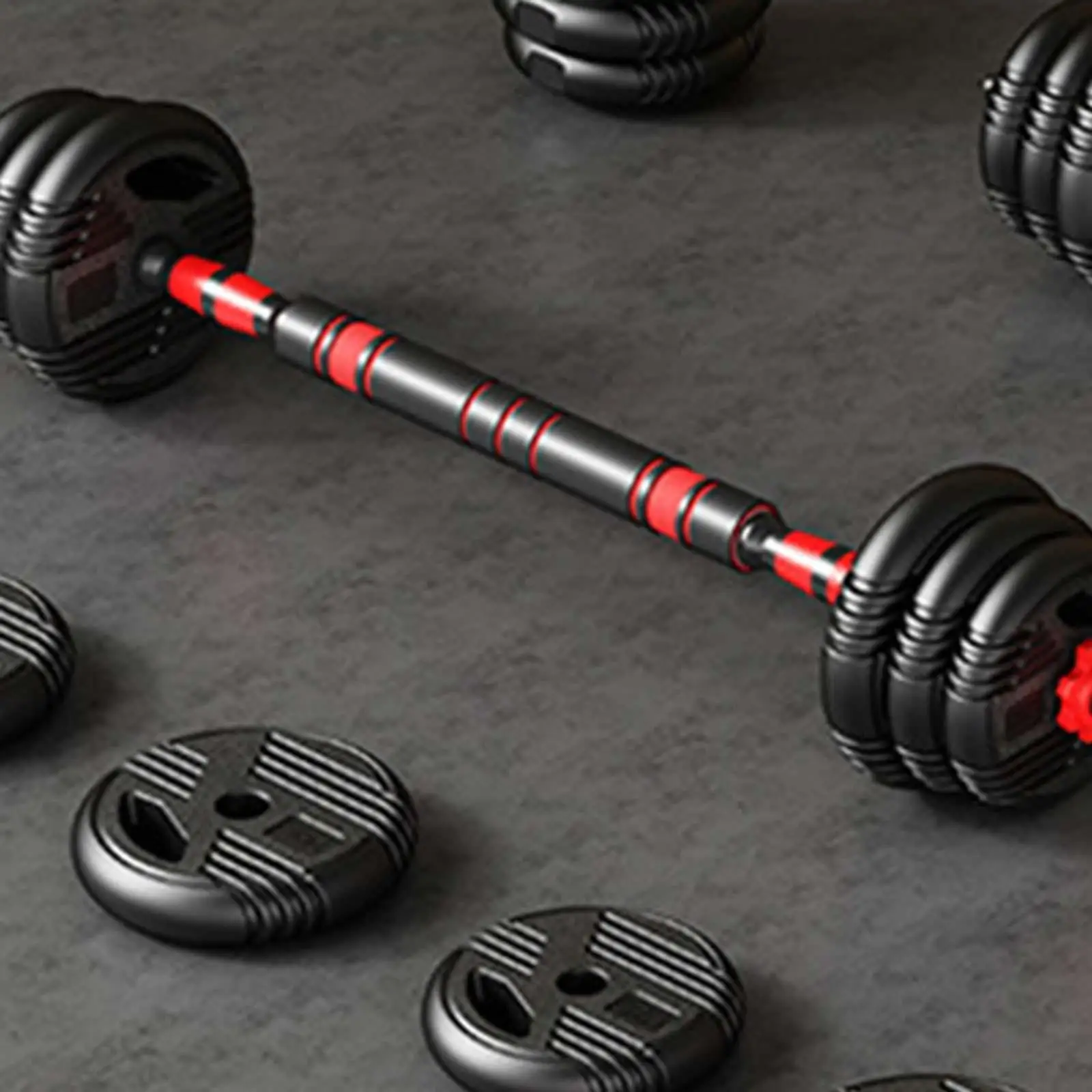 Dumbbell Extension Bar Connector Attachment Weightlifting Accessories Strength Dumbbell Handle for Gym Sport Training Workout