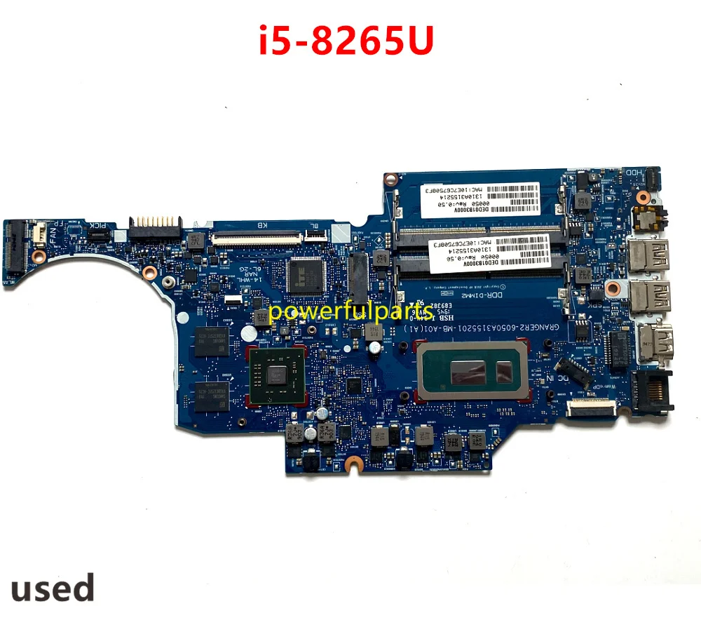 

Working Good For HP 14-ck 14-cf 240 G7 Laptop Motherboard With I5-8265U CPU 6050A3155201-MB-A01 Tested Ok