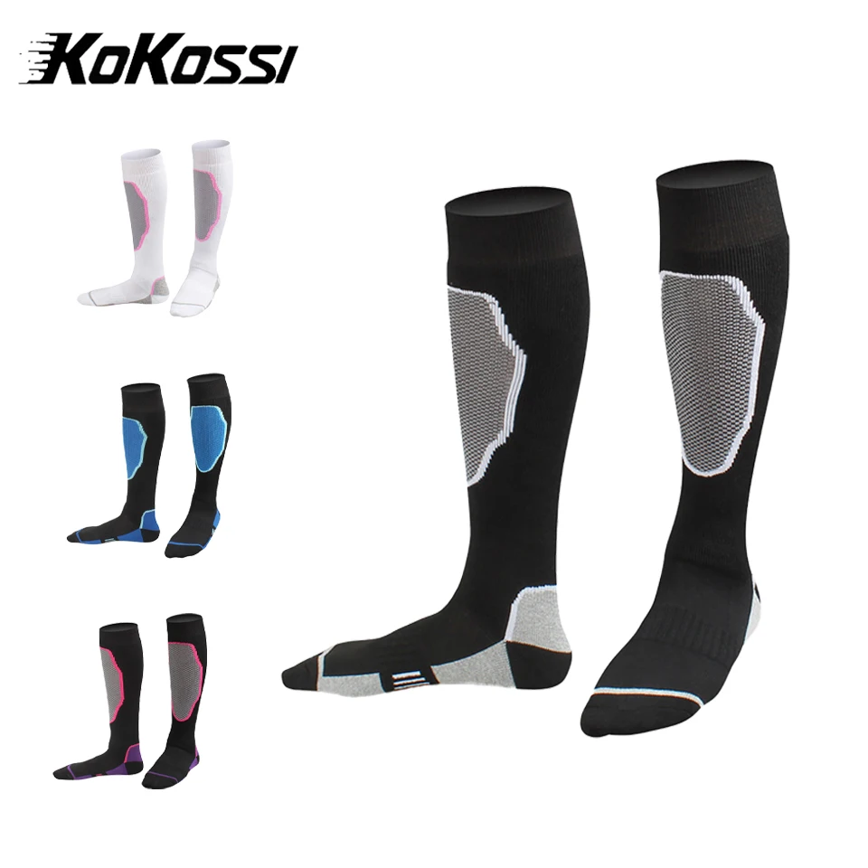 

KoKossi зимние термолыжные носки, чулки, походные носки для женщин, мужчин и детей, морозостойкие высокие спортивные чулки, теплые уличные ноги