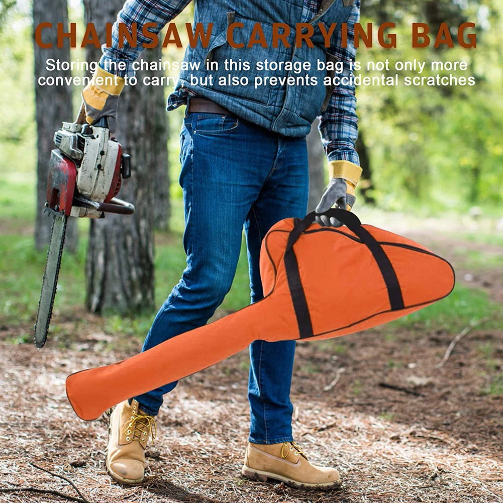 

For 12\" Chainsaw Tote Chainsaw Bag Lawn Mower Accessories Garden Power Tool Parts 1 Pcs Adjustable Strap Oxford Cloth
