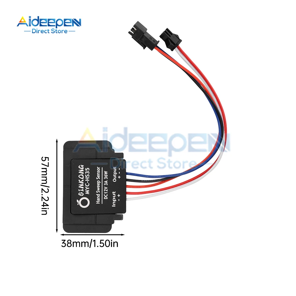 Mirror Hand Scan Dimmer Sensor Switch Bathroom Mirror DC 12V 3A 36W Makeup LED Infinite Dimming Mirror Switch