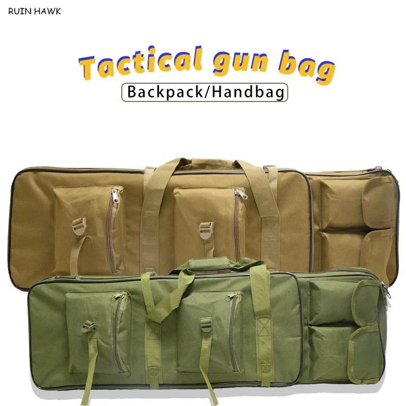 Tactical Gun Bag Nylon Backpack Case Rifle Bag 1m Camouflage Carry Gun Bag 85CM Double Shoulder Portable