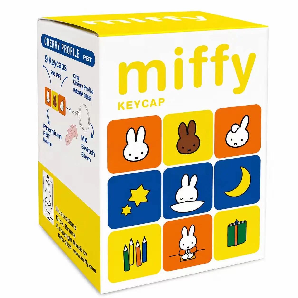 Miffy Rabbit Keycap Keychain Pendant, Mystery Blind Box Gift