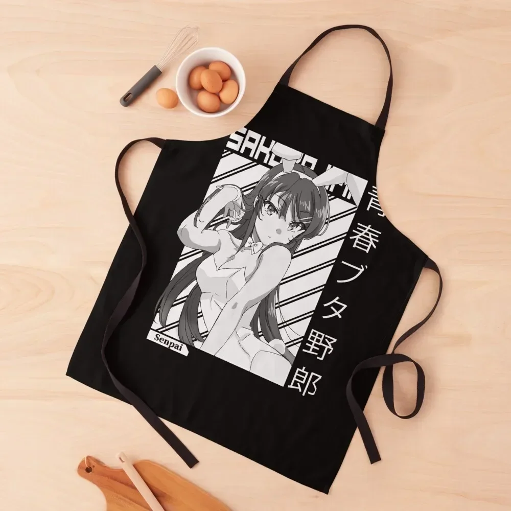 

[AoButa] Mai Sakurajima Apron christmas kitchen kindergarten teacher For Cosmetologist Waterproof Kitchen Woman Apron