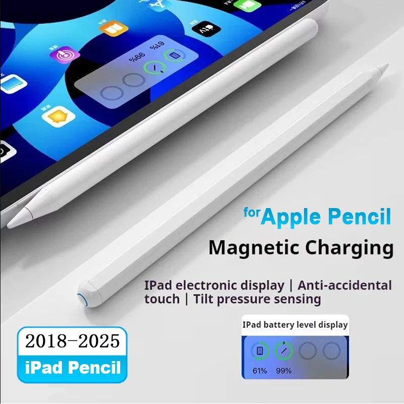 

Stylus Pen for iPad 2018-2025 with Fast Charge Palm Rejection Active Pencil for iPad mini 6 Air 4/5 Pro 11/12.9inch 6/5/4/3th