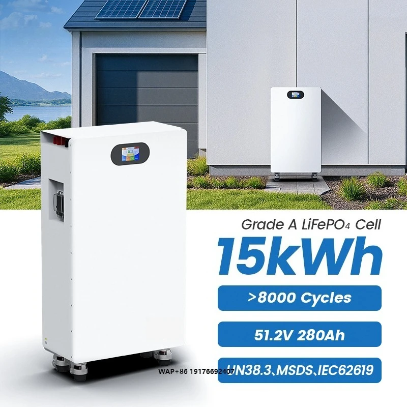 Epever Floor Home LFP Lifepo4 Battery 51.2V 15kWh 280Ah Lithium Ion Batteries Solar Energy Storage Power Wall Mount System