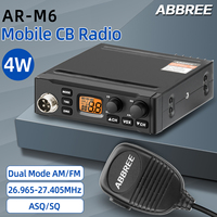 ABBREE CB Radio Long Range AM FM Professional Portable Car Radios Noise Reduction NOAA Emergency Channel 9/19 with Handheld Mic