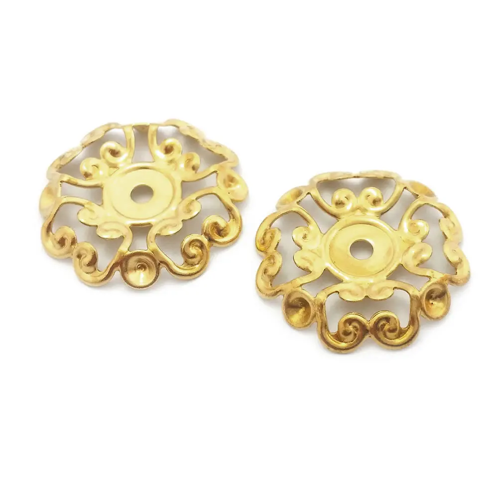 Not Plated Color Brass Decorative Connect Flower for Women's Earrings High Quality Diy Accessories Rosediy official-website