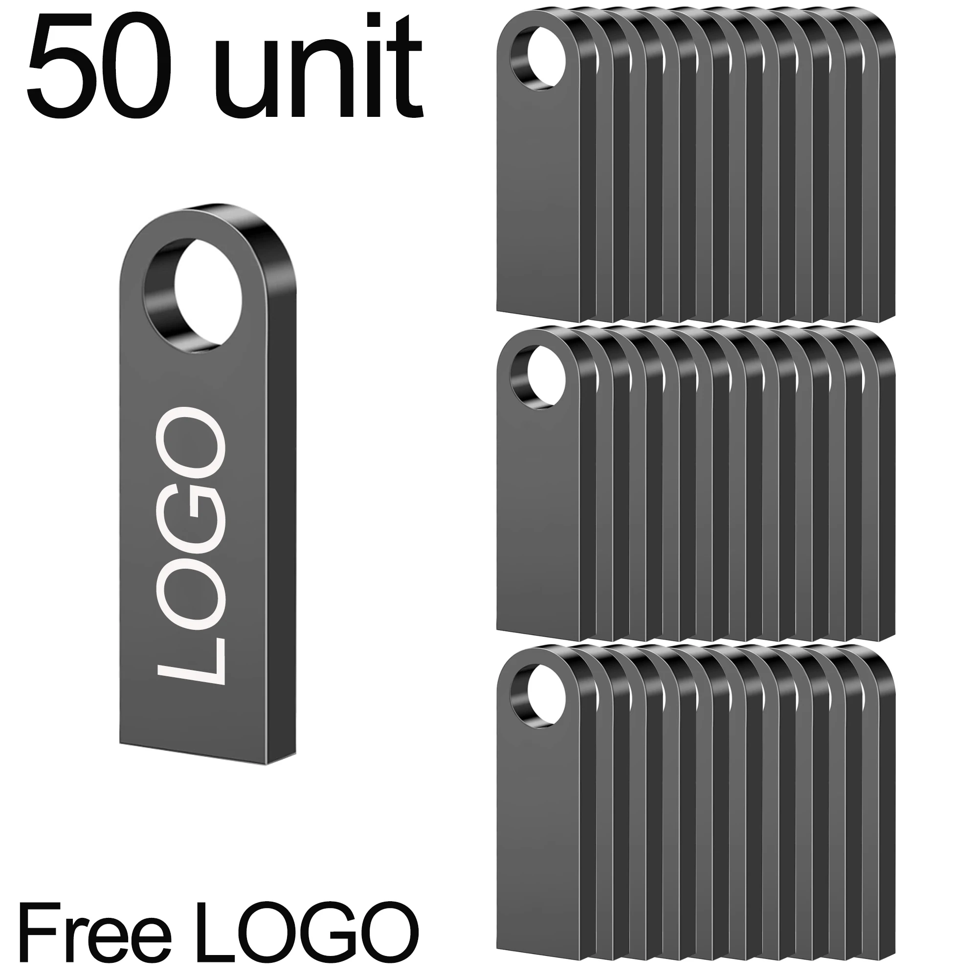 

50 упаковок мини-USB-накопителя с логотипом, высокоскоростной USB 2,0, водонепроницаемый металлический мини-USB-накопитель, 4 ГБ, 8 ГБ, 16 ГБ, 64 ГБ, бесплатная доставка