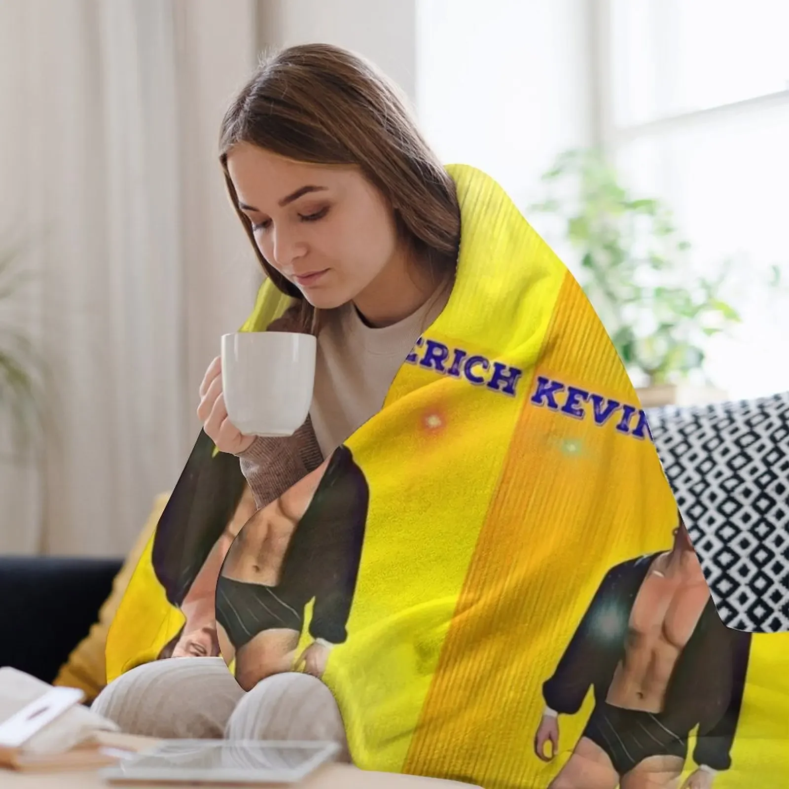 كيفن فون إريك رمي بطانية سرير منقوشة فضفاضة كيس النوم الأزياء الأرائك البطانيات #3