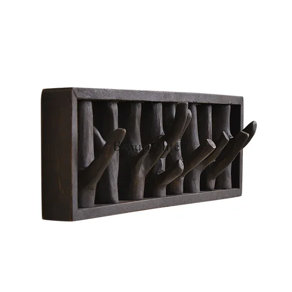 

Monkey wood solid wood coat rack wall hanging door wall hanging hanger