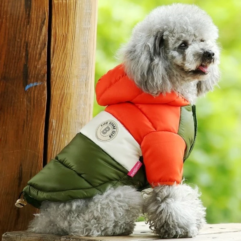 Winter Warm Dog Coat Jacket Fashion Dog Clothes Padded Puppy Cat Coat Jacket for Small Medium Dogs Pet Costumes Poodle Clothes