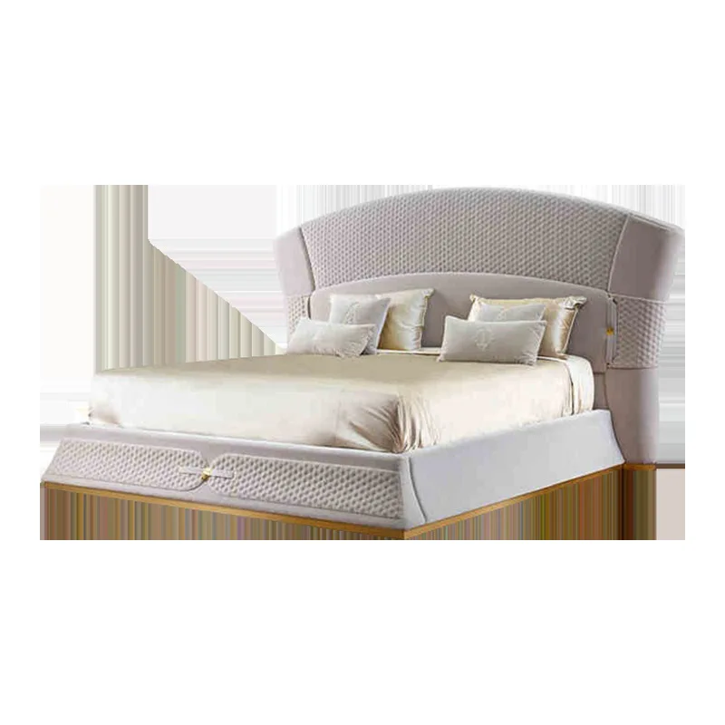 

Italian style, light luxury, villa, large flat floor 1.8 meters, double master bedroom, leather bed