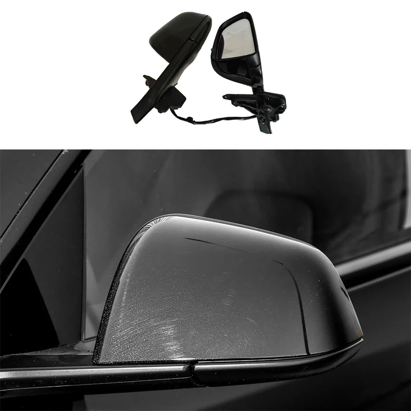 Car Rearview Mirror ABS Left+Right 2Pcs For Tesla Model Y 2021-2023 Rearview Mirror Exterior Accessories Replace Parts