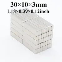 Neodymium Magnet, Super Powerful, Strong, Permanent Magnetic, NdFeB Block, 30x10x3 N35, 10Pcs, 30 Pcs