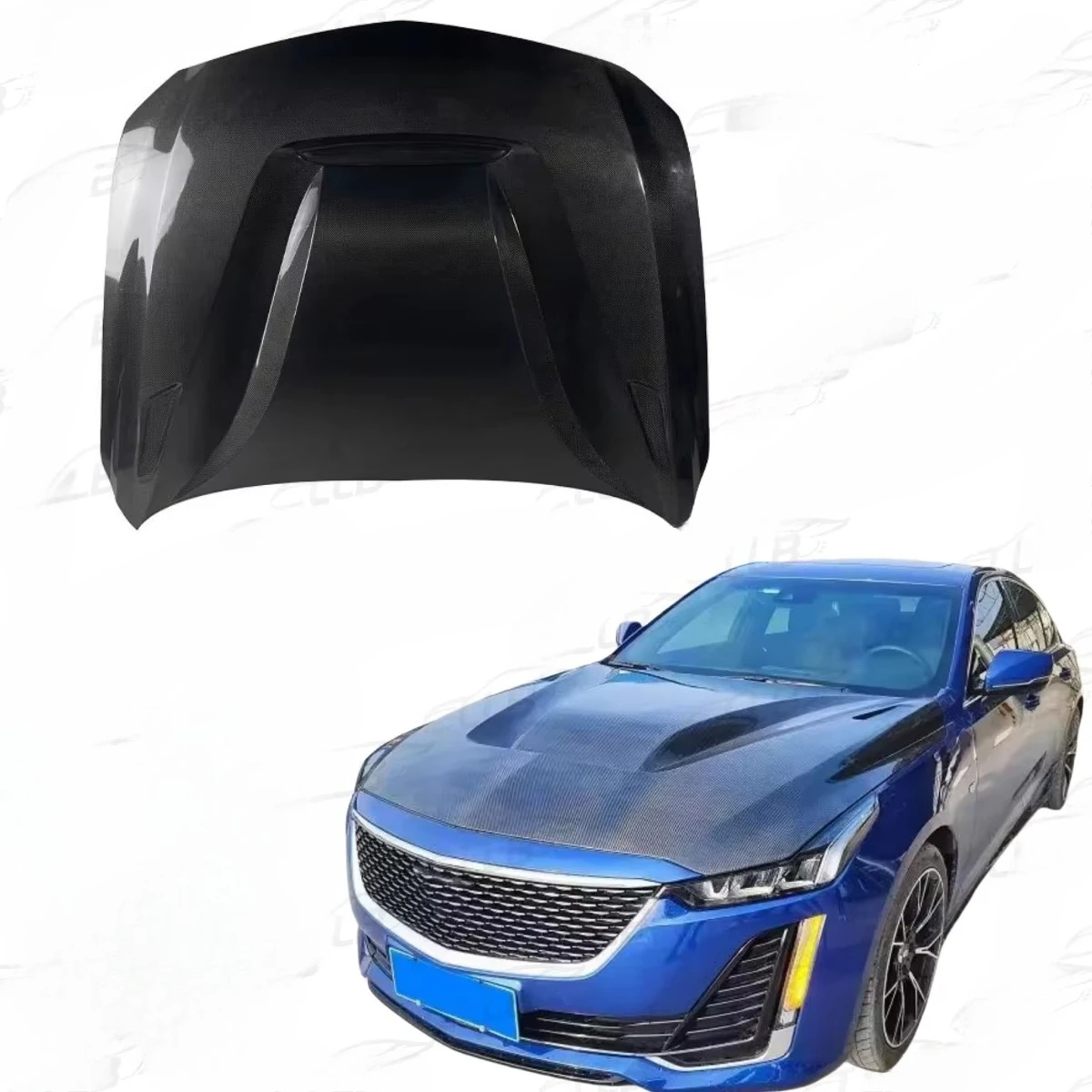 

2025 new High-quality CT5 Car Custom Carbon Fiber Hood for Cadillac CT5 GTS-style Carbon Fiber Engine Hood