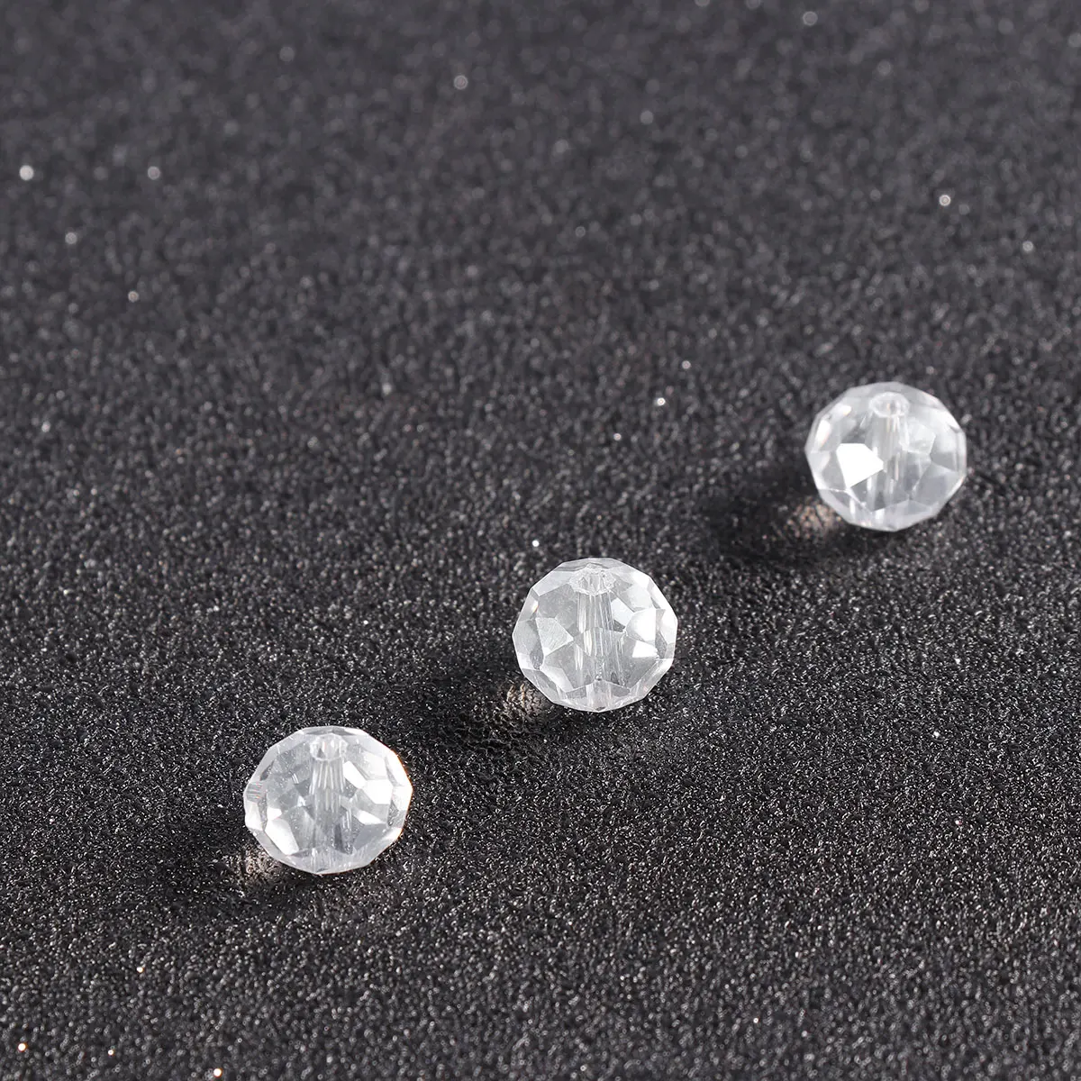 

Crystal Loose Beads for Necklace Making Multicolor Glass Jewelry White Bracelet DIY Craft Decorations Flat Crystal Bead Plating
