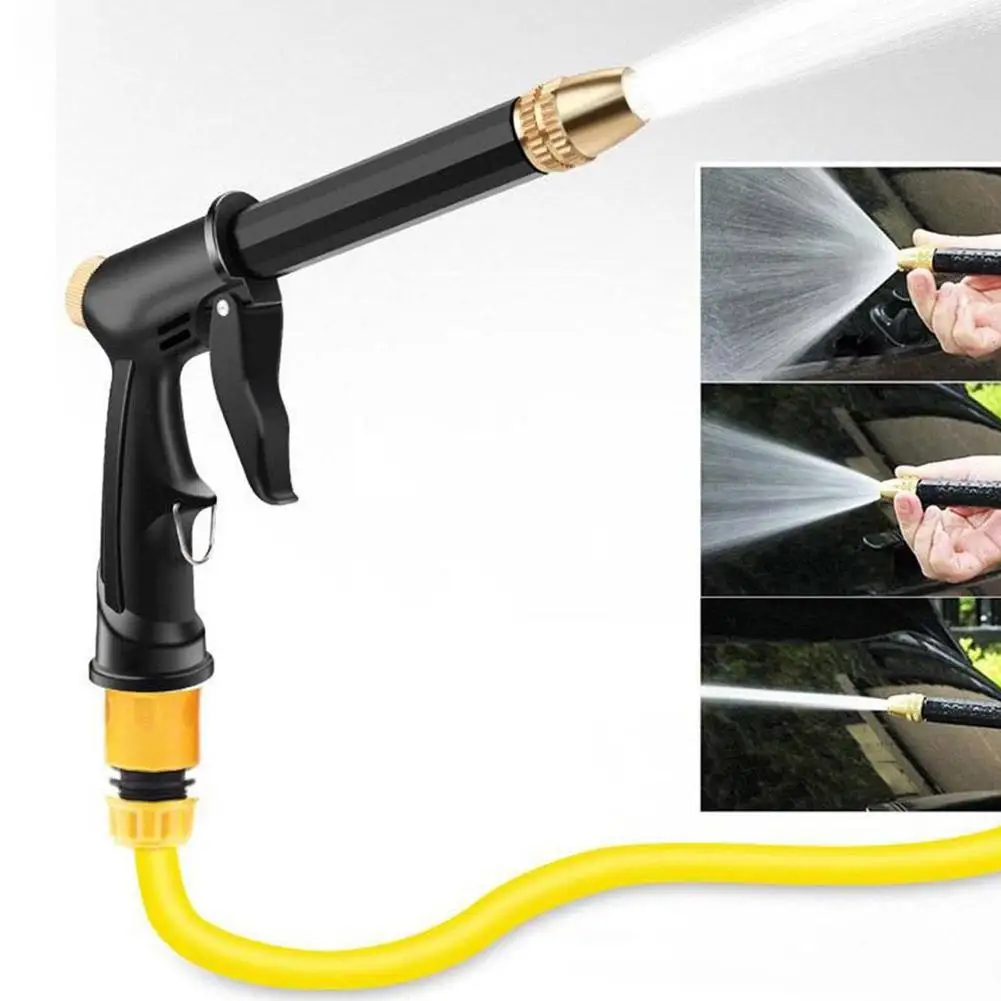 Pneumatische Reinigungspistole Hochdruck-Sprühpistole für Auto und Haushalt mit Verstellbarer Düse in Schwarz Pre C9G9
