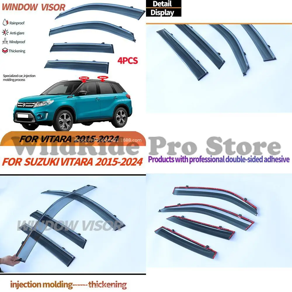 

1 set For Suzuki Vitara 2016+ door visor rain guard sun shade