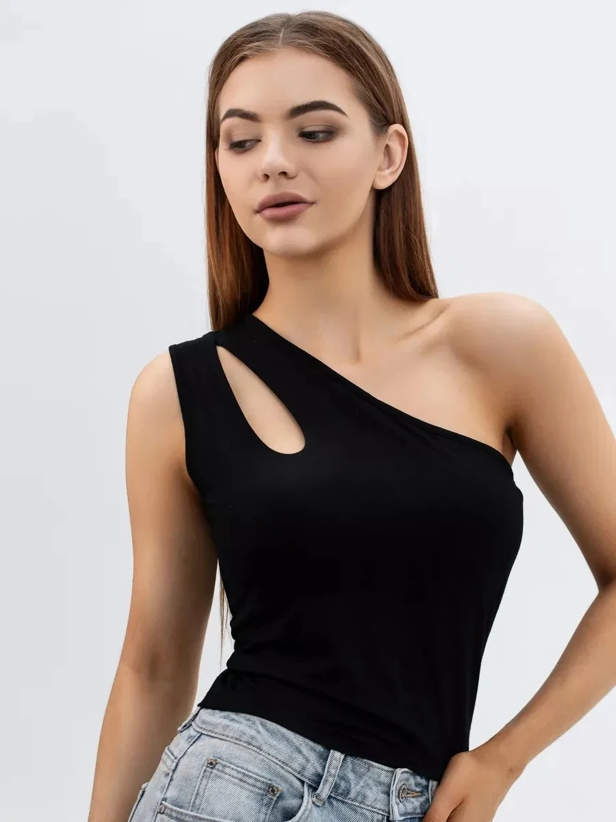 

Women's Retro Y2K Sleeveless Camiseta Tight Fit Gothic Vintage Letter Print Summer Fashion Short Top for Trendy Streetwear