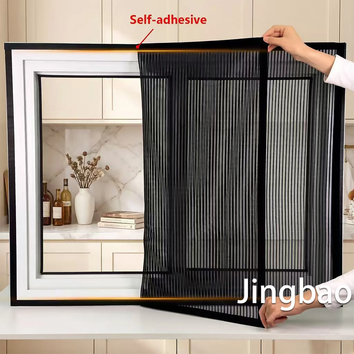 Household self-adhesive mosquito nets，mosquiteras para ventana，moustiquaire，curtains and window treatments，easy to install