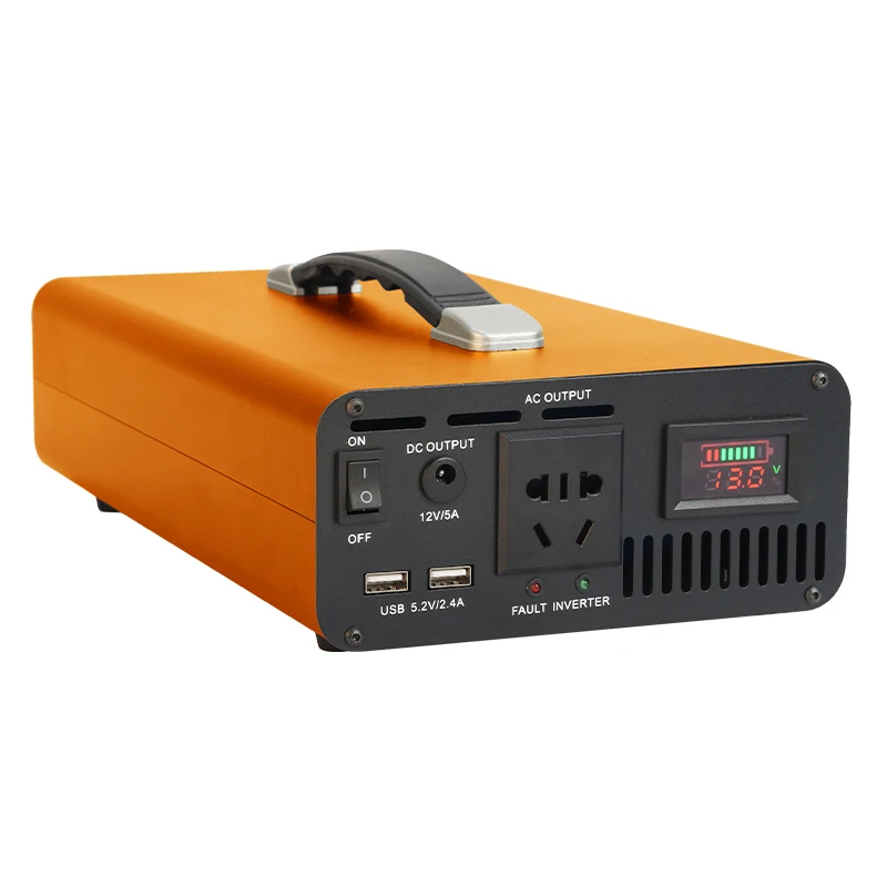 300w inversor de onda senoidal 12.8v, 22ah (280wh) lifepo4 bateria portátil power station power bank gerador