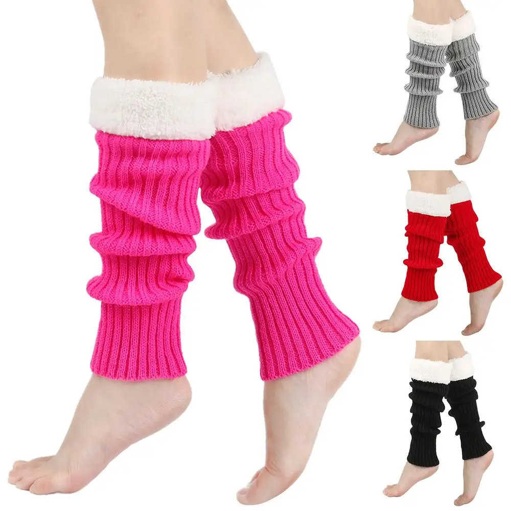 

Вечерние спортивные йоги 80-х 90-х годов гетры Y2K Harajuku японские носки для ботинок Хэллоуин костюм теплый воротник вязаные длинные носки