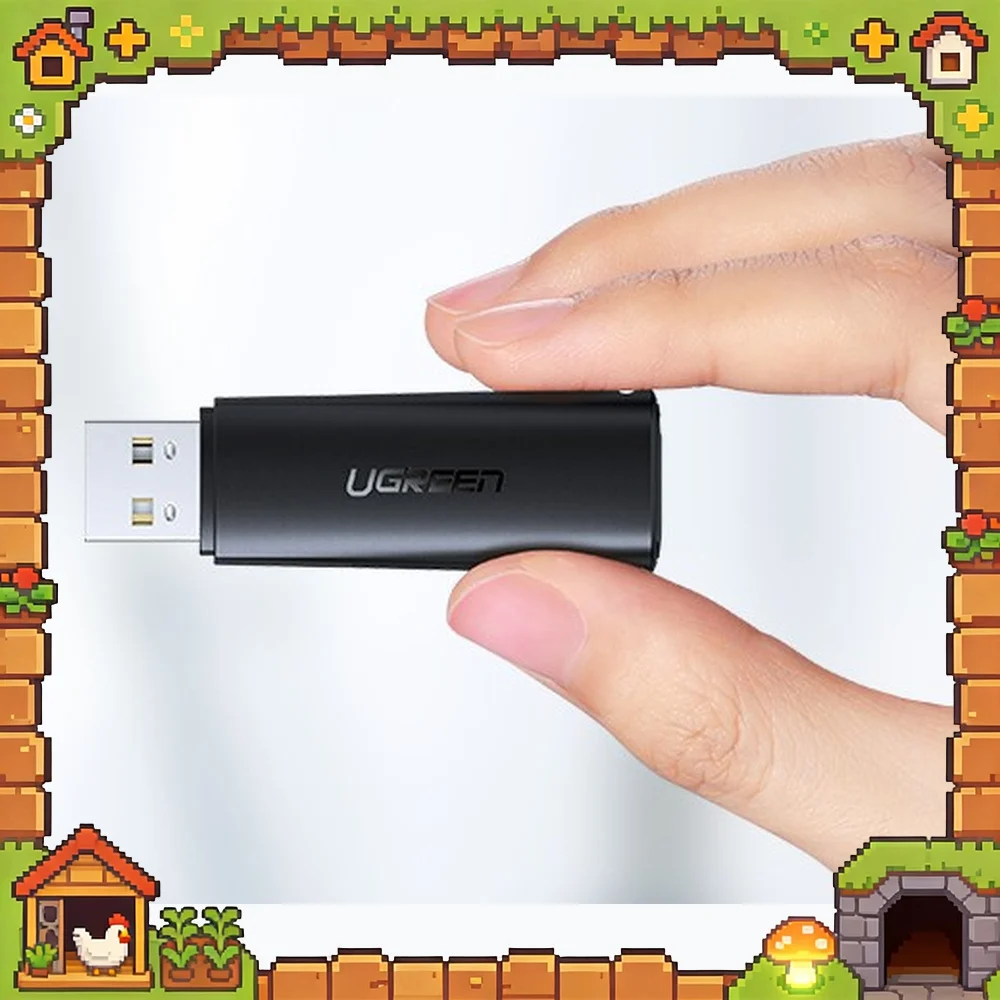 UGREEN 60721 CM264 USB 2.0 SD TF Card Reader Dual Slot Memory Card Adapter for Computer Laptop