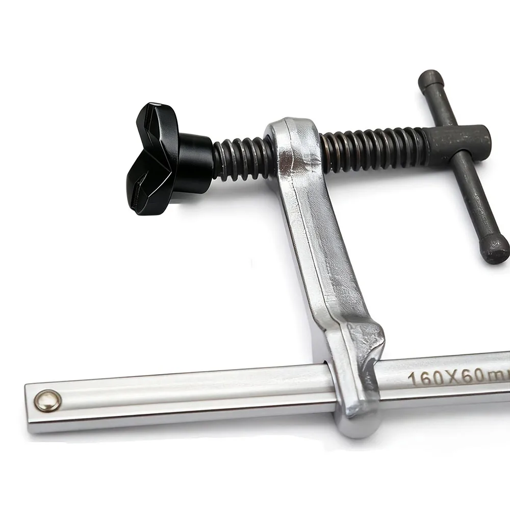 2Pc Cross V-shaped Presser Foot Welding Fixture, Vertical Workbench Surface Hold Down Clamp For 16/19/20/28mm Dog Hole
