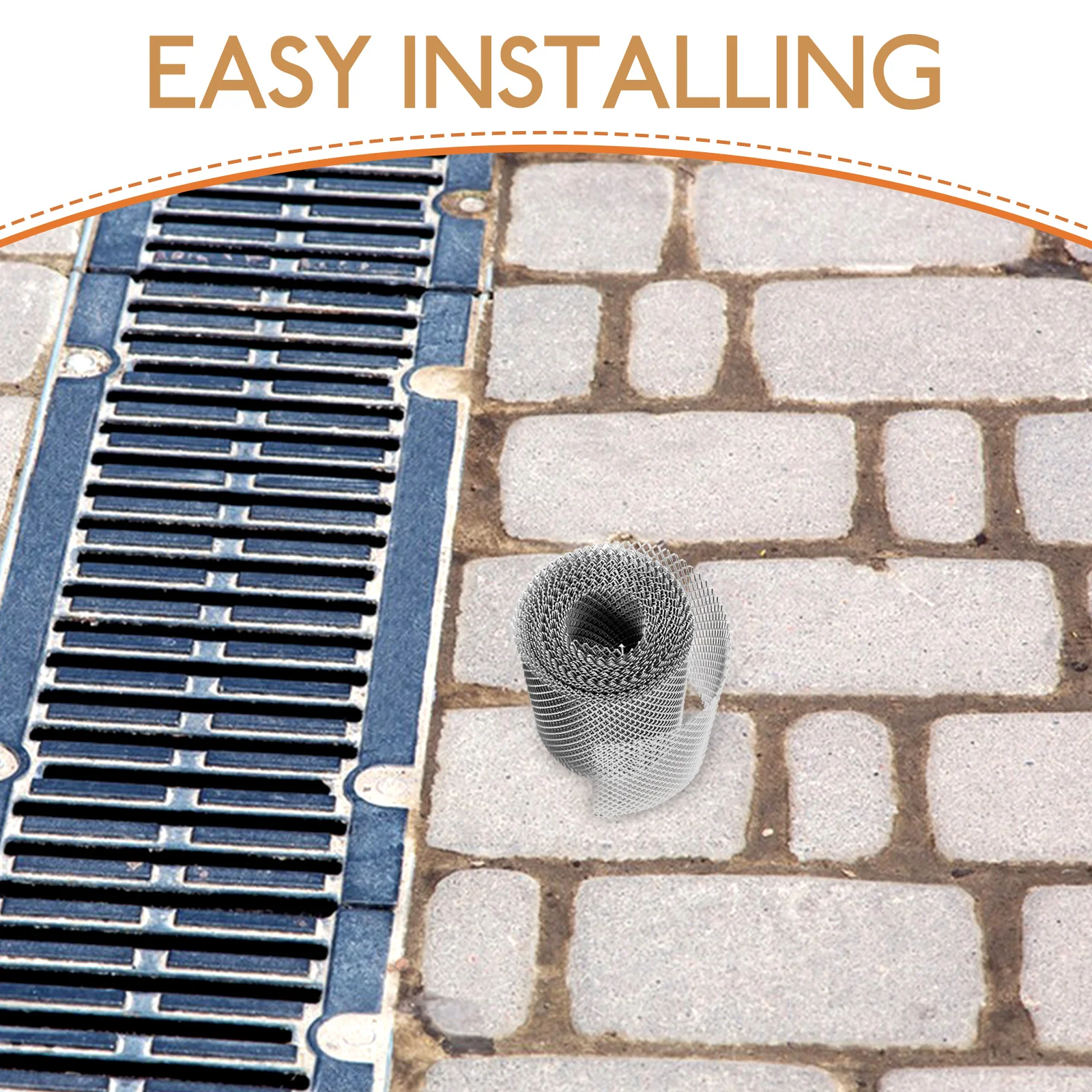 

Flexible Gutter Mesh Guard Drainage Filter Tool Leaf Blockage Strainer Floor Screen Outdoor Home Anti-Clogging for Downspouts