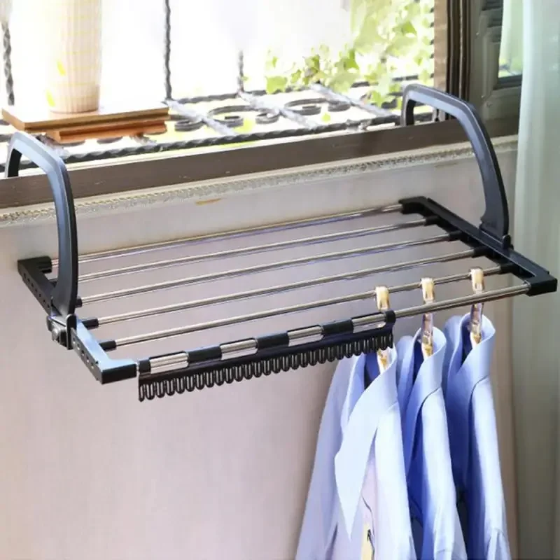 Folding Shoes Towel Radiator Towel Clothes Folding Pole Airer Dryer Drying Rack 5 Rail  Holder  Decoration Accessories