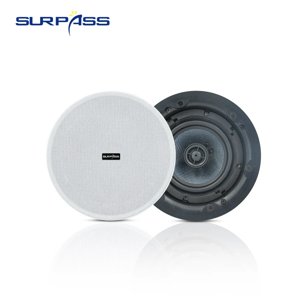 

Audio Sound System 5.25-inch 30W Coaxial Ceiling Portable Speaker Recessed PA Roof Music Speaker for Home Theater, Office, Hotel