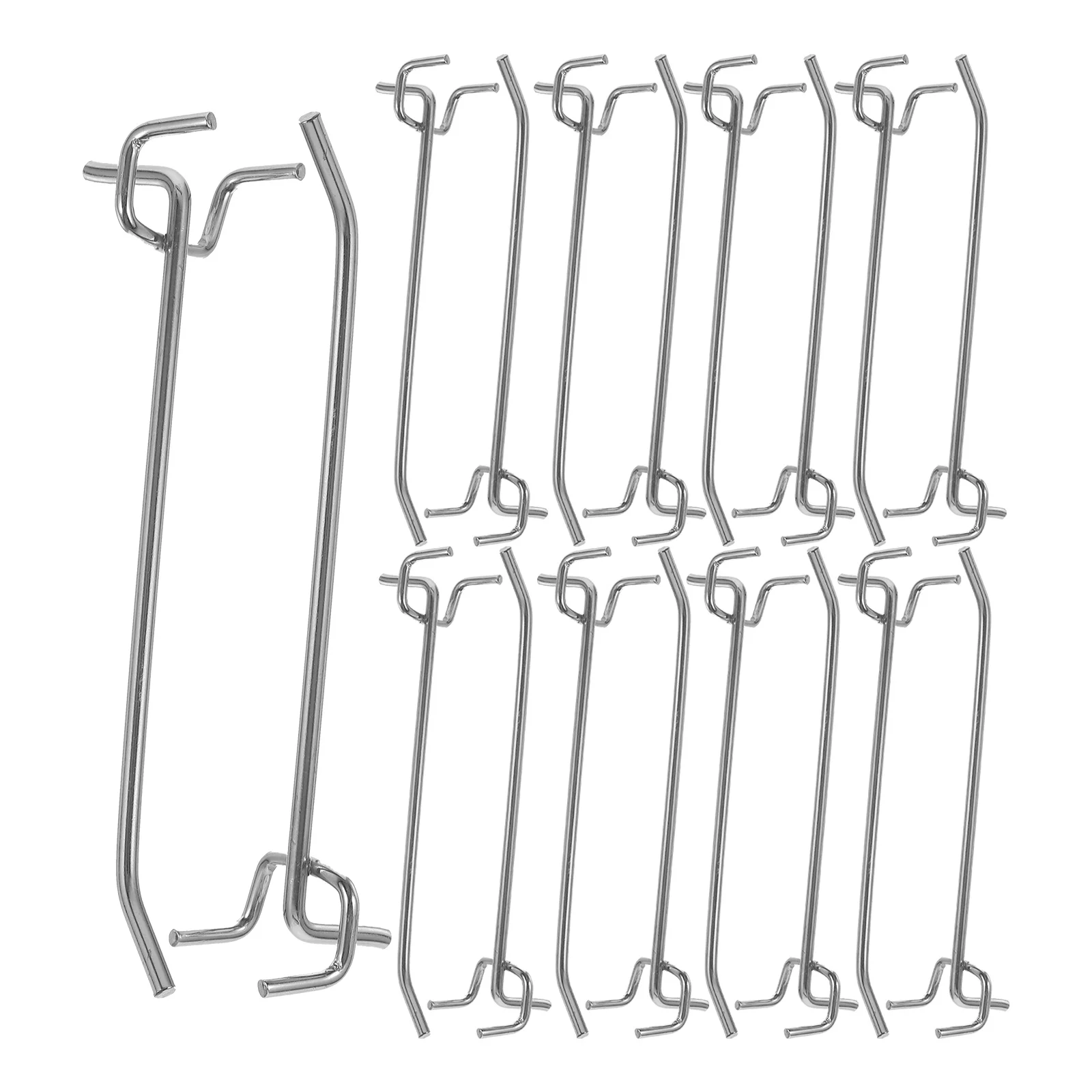 

50pcs Heavy Duty Pegboard Hooks 2 5 15cm Strong Weight Capacity Iron Kits for Shop Tool Home Office Display