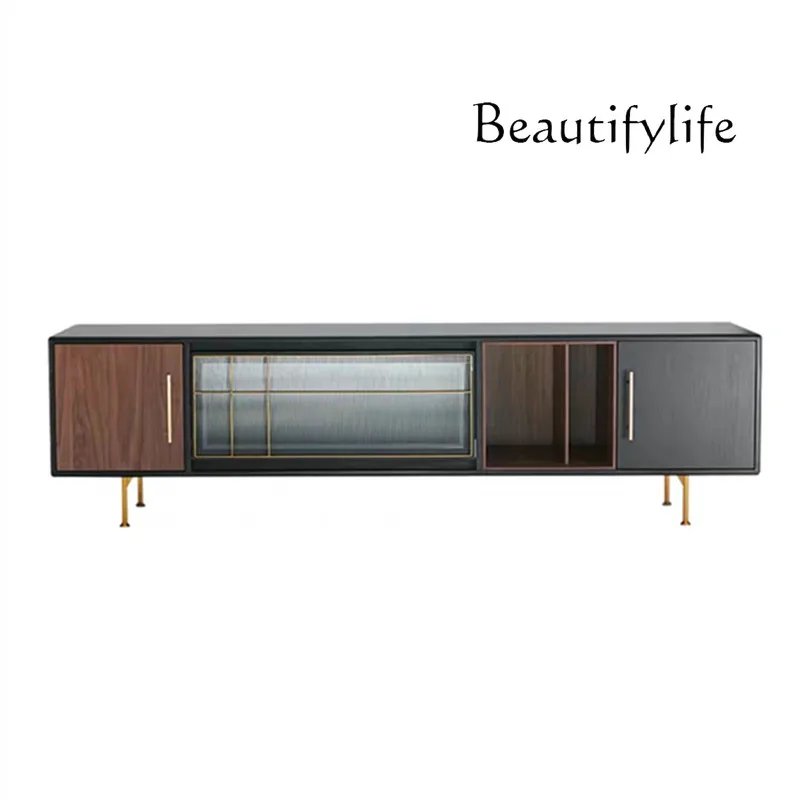 

Nordic Solid Wood Light Luxury Coffee Table TV Cabinet Combination Modern Minimalist Living Room Locker