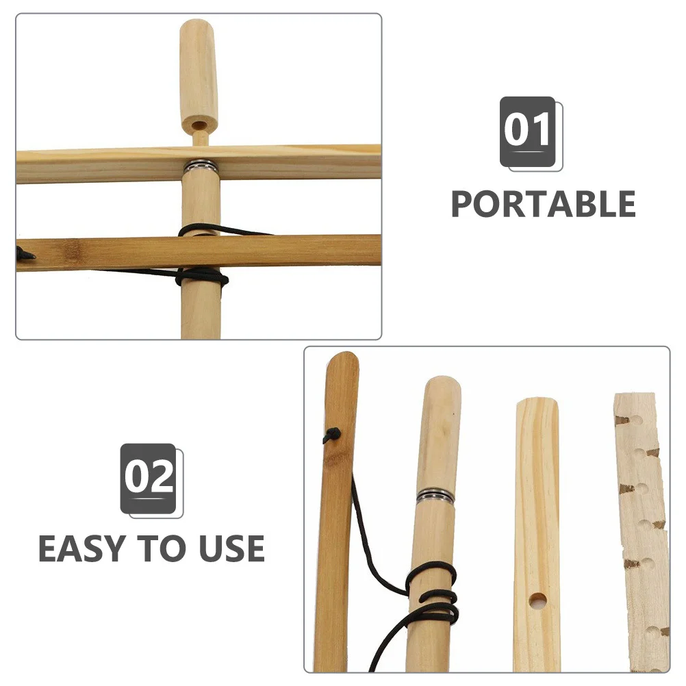 

1 Set Natural Wooden Friction Starter Kit Durable Outdoor Fire Tool For Camping Survival Portable Drill Wood Fire Equipment