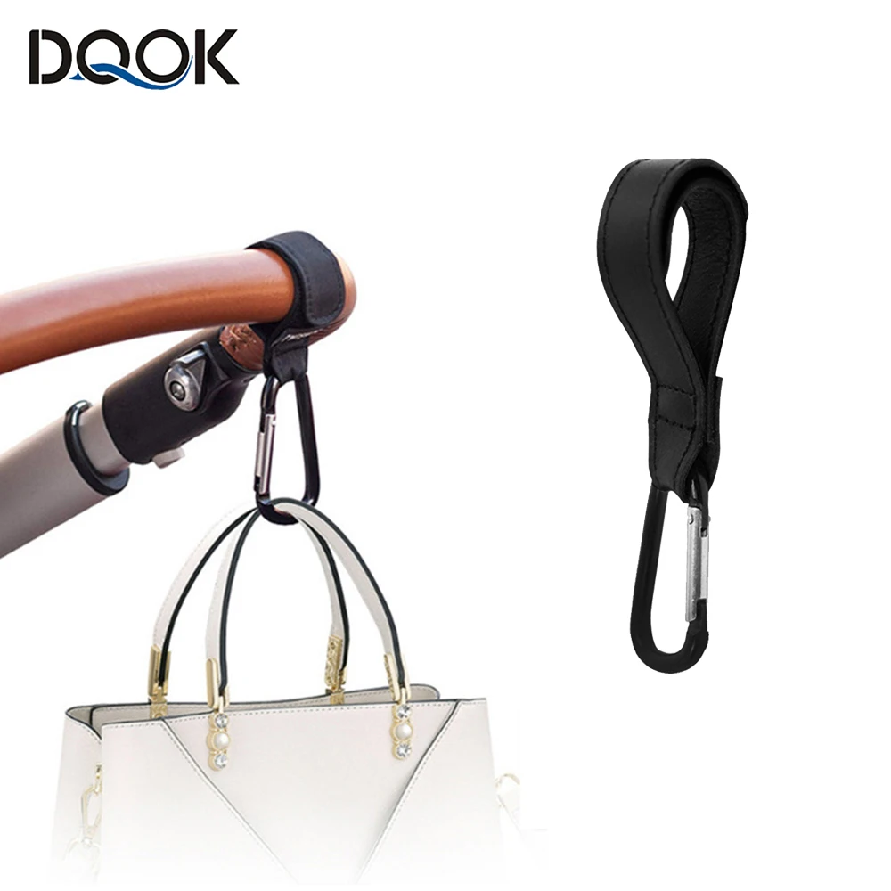 PU Leather Baby Bag Stroller Hook Pram Rotate 360 Degree Rotatable Cart Organizer Pram Hook Stroller Accessories