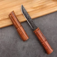 Damascus Pattern Kitchen Knives Boning Paring Knife Meat Cleaver Barbecue Cutting Fishing Fruit Utility Knife Cooking Tools 4