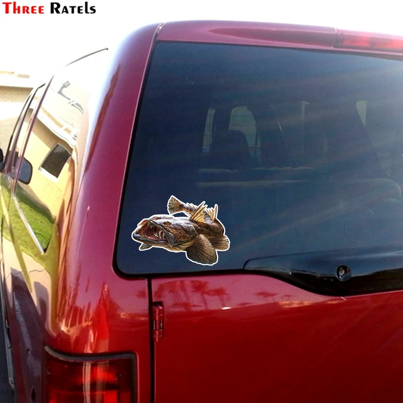 Three Ratels FTC-912 Bluefin Tuna Fish Fishing Car Stickers Auto Decals 3d Styling Motorcycle Decal Accessories